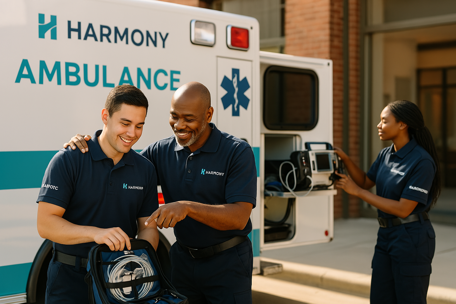 Healthcare professionals at work